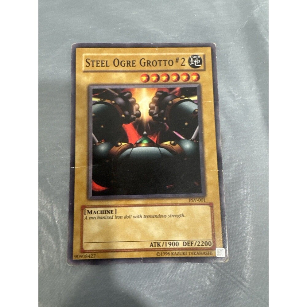 Yu-Gi-Oh! Steel Ogre Grotto #2 PSV-001 Super Rare Vintage 1996 Konami